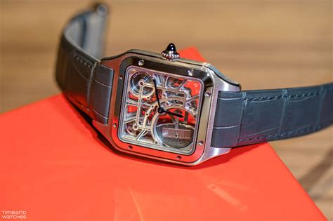 cartier santos skeleton watch replica|cartier santos dumont skeleton watch.